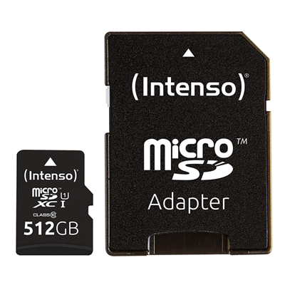 Intenso 3423493 Micro SD UHS I Premium 512G cadap